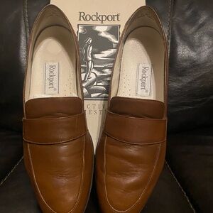 Rockport Loafers Sz.8.5 N Women’s Leather Upper.#driving-shoe